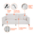 Sofá Unne 2 Lugares com Molas Ensacadas Bouclé Off White 170 cm - Keva | Conheça os Móveis Que Vão Descomplicar Sua Decoração.