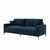 Sofá Unne 2 Lugares com Molas Ensacadas Linho Azul Marinho 170 cm - comprar online