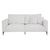 Imagem do Sofá Unne 3 Lugares com Molas Ensacadas Bouclé Off White 200 cm