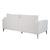 Sofá Unne 3 Lugares com Molas Ensacadas Bouclé Off White 200 cm - comprar online