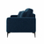 Sofá Unne 3 Lugares com Molas Ensacadas Linho Azul Marinho 200 cm - comprar online