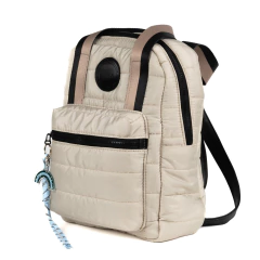 MOCHILA EN PUFFER C/CORREA DE MANO EN CINTA (M2639)