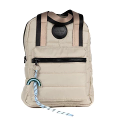 MOCHILA EN PUFFER C/CORREA DE MANO EN CINTA (M2639) - LUNA