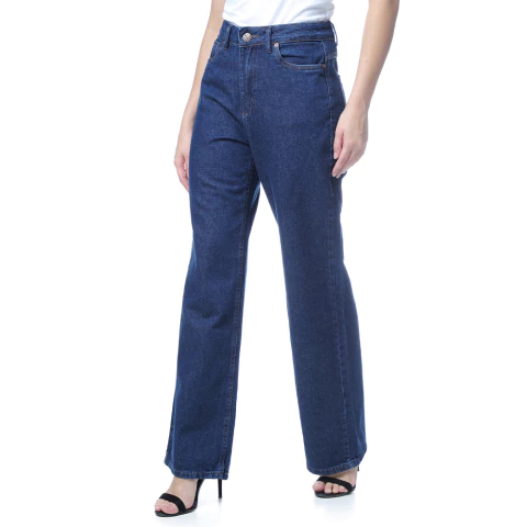 CALÇA JEANS FEMININA WIDE LEG - USTF400 - comprar online