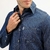 CAMISA JEANS MASCULINA MANGA LONGA P/GG - USTM763 na internet