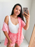 CONJUNTO KIMONO E SHORT RAIANE FLORAL CAMPONESA ROSA - Psi Modas