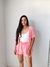 CONJUNTO KIMONO E SHORT RAIANE FLORAL CAMPONESA ROSA - comprar online