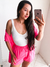 CONJUNTO CONJUNTO KIMONO E SHORT RAIANE ROSA VÍVIDO
