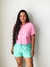 Imagem do CROPPED T-SHIRT ROSA FRASE