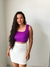 CROPPED CANELADO PRI ROXO - comprar online