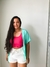 CROPPED CANELADO PRI PINK - Psi Modas