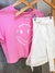 CROPPED T-SHIRT ROSA FRASE na internet