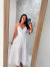 Imagem do Vestido Branco alcinha fina com decote V com bojo