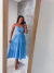 Vestido Azul alcinha fina com regulagem - loja online