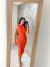 Body Marcela Garrafinha Tricot Modal Laranja