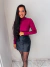 Blusa Cacharrel feminina Gola alta fúcsia - loja online