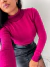 Blusa Cacharrel feminina Gola alta fúcsia