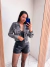 Jaqueta Jeans Preta Marmorizada - comprar online