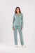 PIJAMA FEMININO MGA LGA AMERICANO C/ CALCA - 2010527 - comprar online