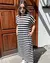 Vestido Midi Viscolycra Listrado - comprar online