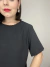 Blusa Jessica Ampla Manga Curta em Crepe Duna - loja online