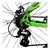 Bicicleta Electrica Verde Okn Explorer Adventure 500 W Rod 29 + Casco Regulable - tienda online