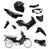 Kit Plasticos Corven Mirage 110 19 Piezas + Casco Rebatible Okn-10 - comprar online