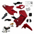 Kit Plásticos Adaptación Zanella Due 110 Rojo + tornillos + calcos - comprar online