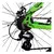 Bicicleta Electrica Verde Okn Explorer Adventure 500 W Rod 29 + Casco Regulable Gris - OMX4