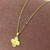 Colar trevo - Ouro