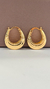 Argola Bally Trabalhada - Ouro