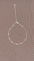 Pulseira mini corações - prata