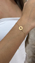 Pulseira chapa coração - Ouro na internet