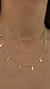 Choker tripla - Ouro na internet