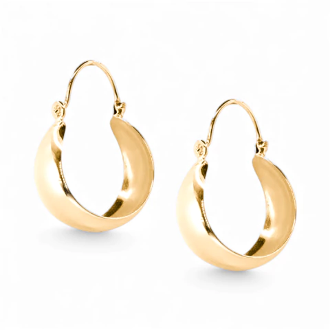 Argola Bally - Banhado a Ouro