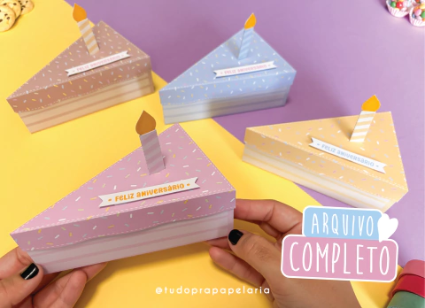 Caixa Fatia de Bolo | Aniversário - comprar online