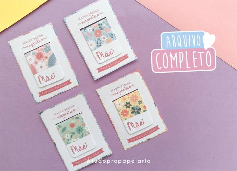 Marca página magnético | Dia das mães