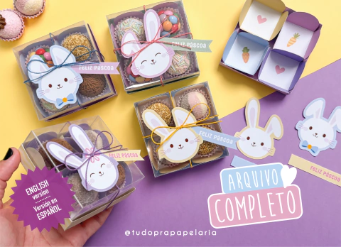 Caixa doce Transparente - Páscoa - comprar online