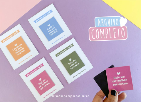 Brinde - ímã com frases | Empresa 1