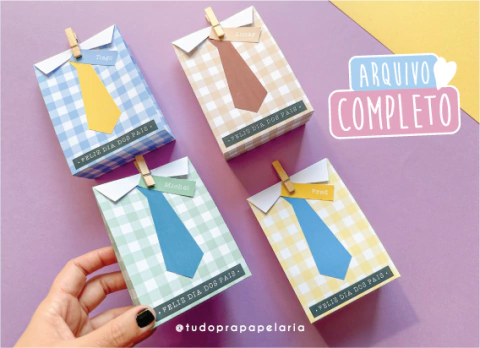 Caixinha gravata | Dia dos Pais