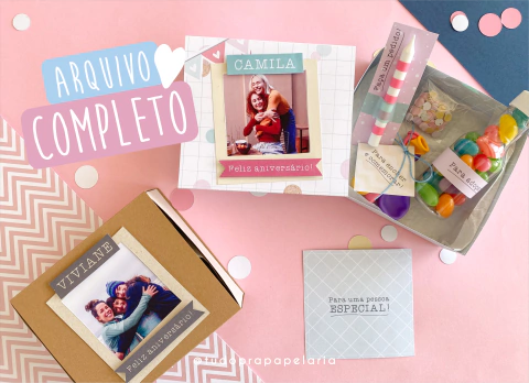 Caixinha presente de aniversário | Aniversário