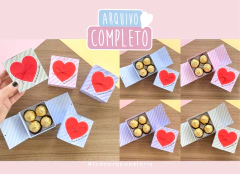 Caixa 4 doces - Coração | Dia dos namorados - comprar online