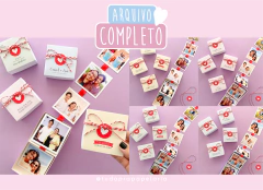 Caixinha com varal de fotos | Dia dos namorados - buy online