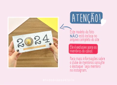 Card com doce - 2024 | Ano novo on internet
