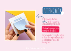 Mini calendário de mesa 2025 | Calendário na internet