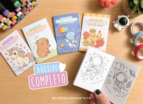 Mini livro de colorir - Dia das Crianças - comprar online