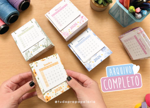 2026 - Calendário de mesa floral - buy online