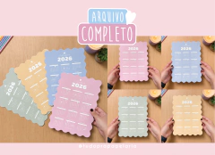 2026 - Calendário Ondulado na internet