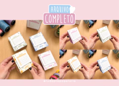 2026 - Calendário de mesa floral on internet