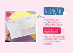 Minha maravilhosa semana - Planner - tudoprapapelaria